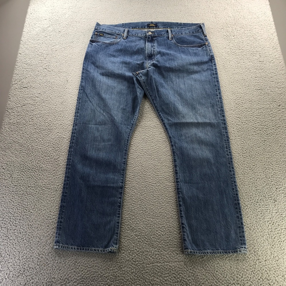 Polo Ralph Lauren Jeans Mens 40x32 Blue Hampton Relaxed Straight